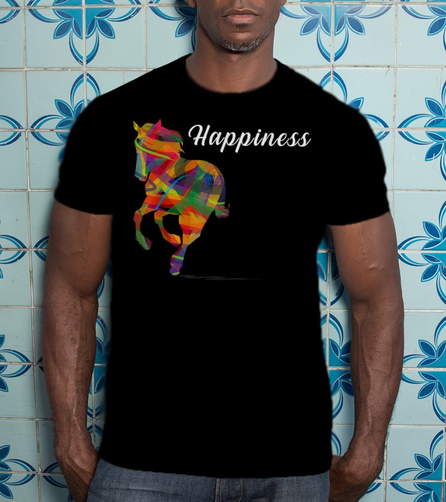Happiness Colorful Cute Horse T-Shirt