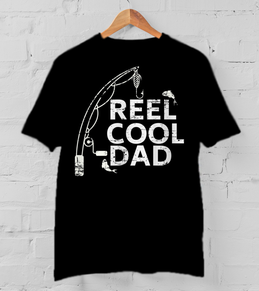 Reel Cool Dad Fishing Father's Day Papa T-Shirt