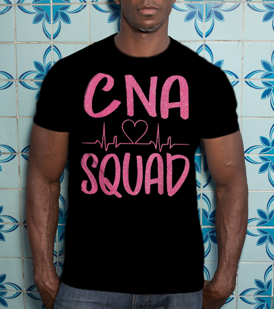 CNA Squad Heartbeat Love Certified Nursing Assistant T-Shirt