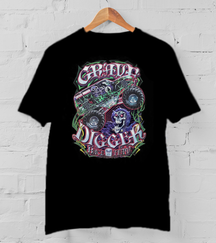 Grave Digger Monster Truck Race Team T-Shirt