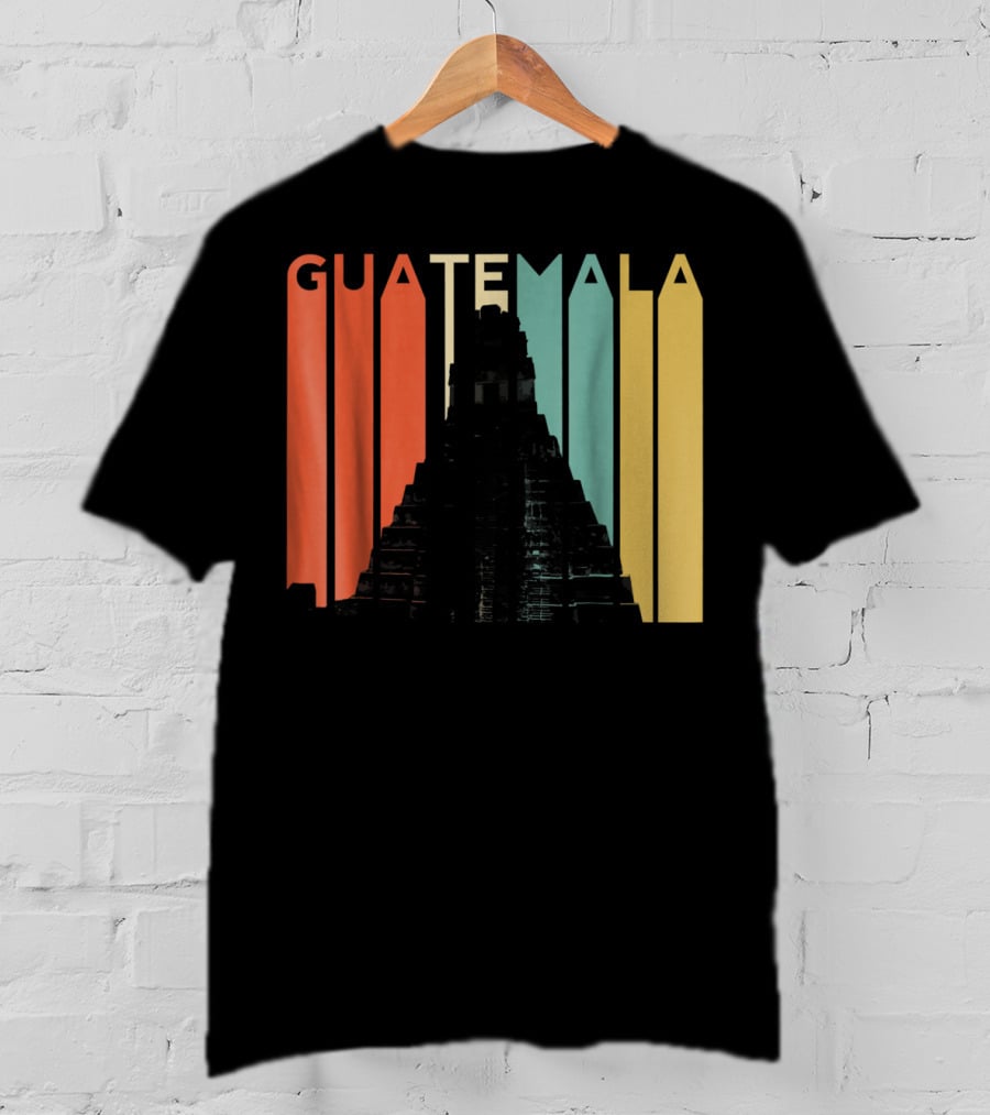 Guatemala Chapin Atitlan Tikal Maya Mayan Pyramid T-Shirt