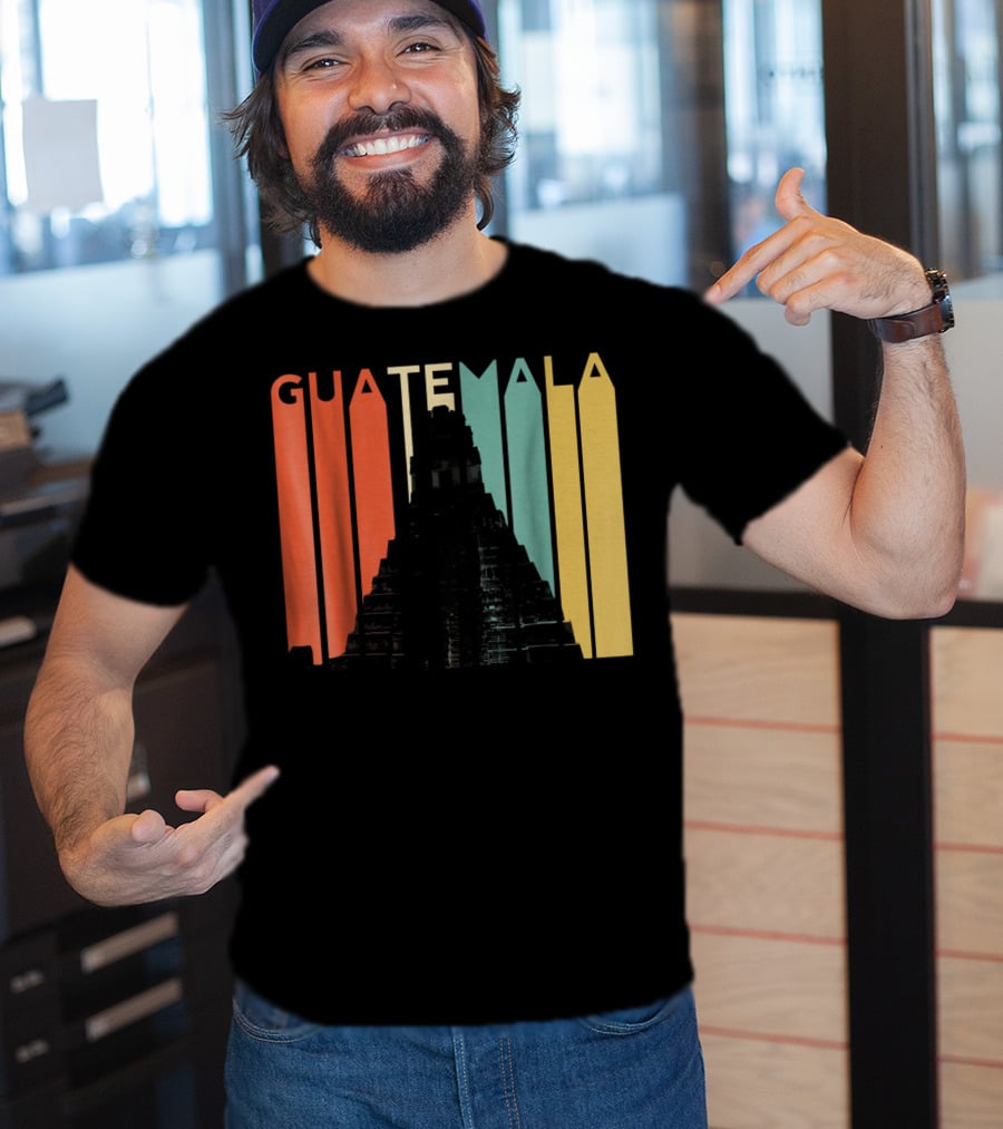 Guatemala Chapin Atitlan Tikal Maya Mayan Pyramid T-Shirt
