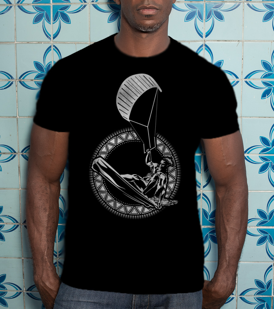 Kitesurfing Kiteboarding Kite Surfer Water Wind Ocean Adventure T-Shirt