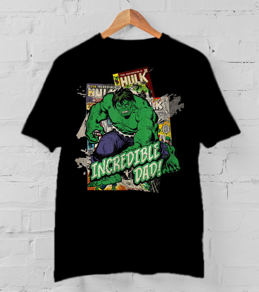 Marvel Hulk The Incredible Hulk Incredible Dad T-Shirt
