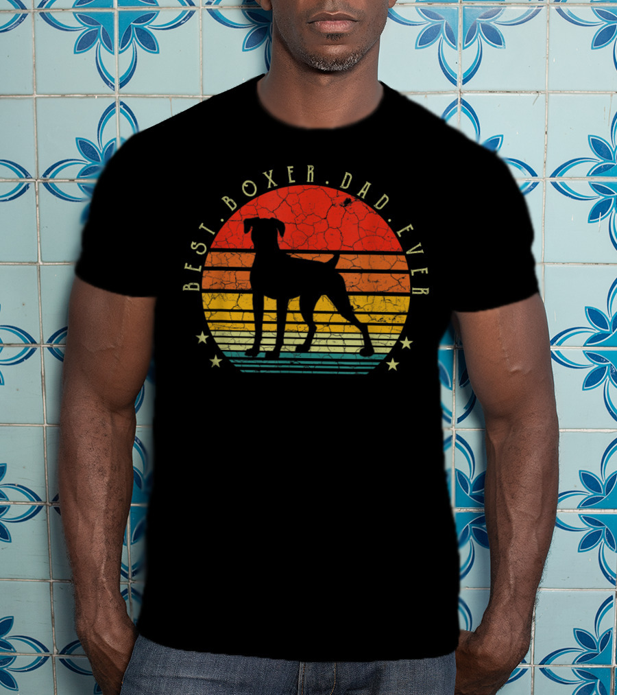 Best Boxer Dad Ever Dog Lover Pet Owner Men's T-Shirt