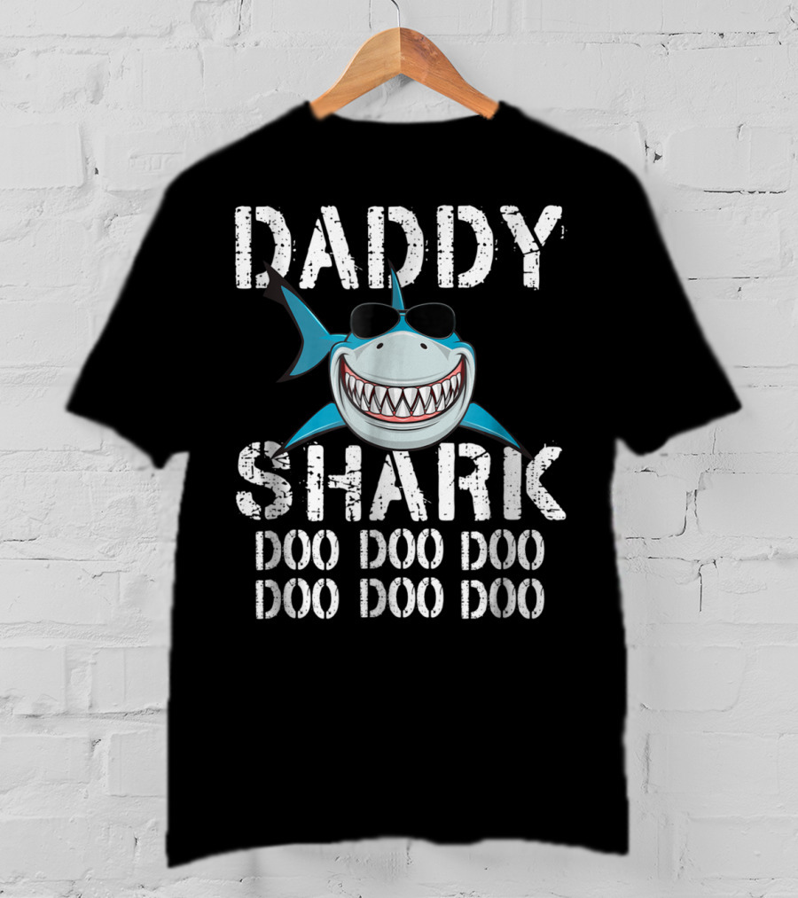 Daddy Shark Doo Doo Doo Doo Doo Doo Family Mens T-Shirt