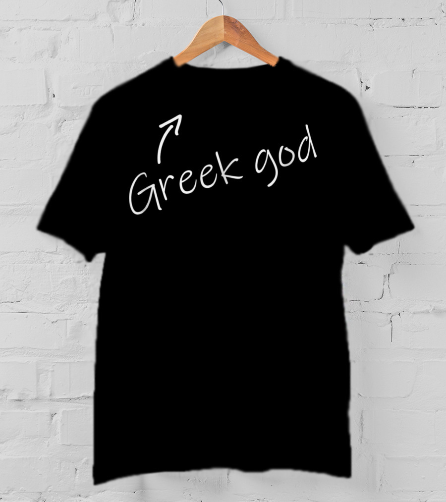 Greek God Arrow Mens Greek God Halloween Costume Funny Adult Humor T-Shirt