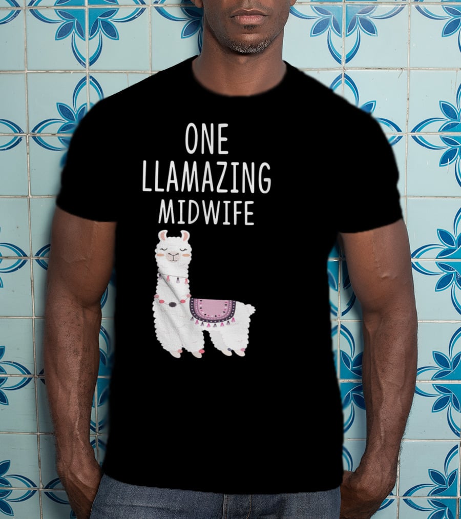One Llamazing Midwife Llama T-Shirt