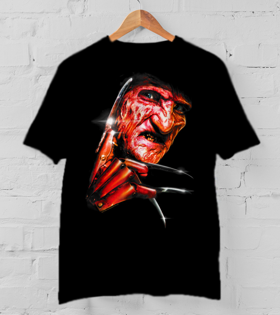 Nightmare On Elm Street Freddy Krueger Claw Face T-Shirt