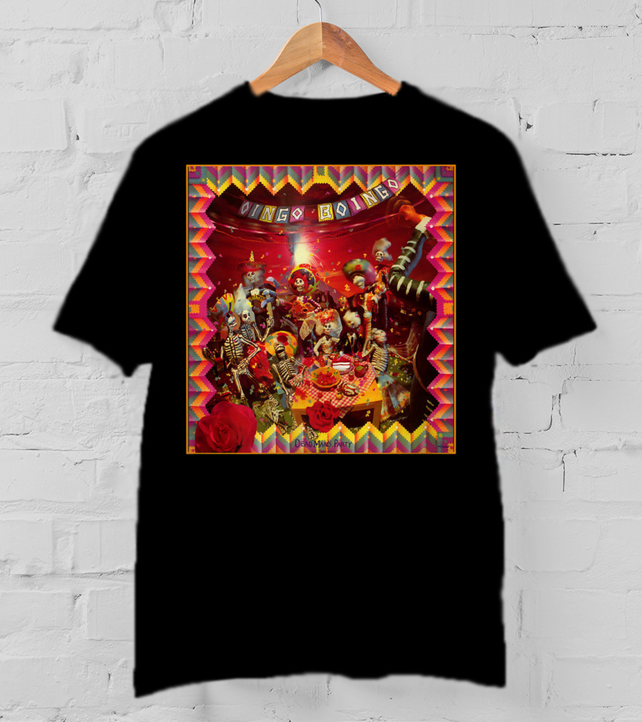 Oingo Boingo Dead Man's Party Skeleton Festival Bühne T-Shirt