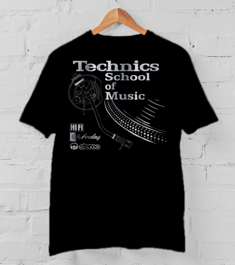 Technics School Of Music Analog Hifi Stereo Turntable T-Shirt