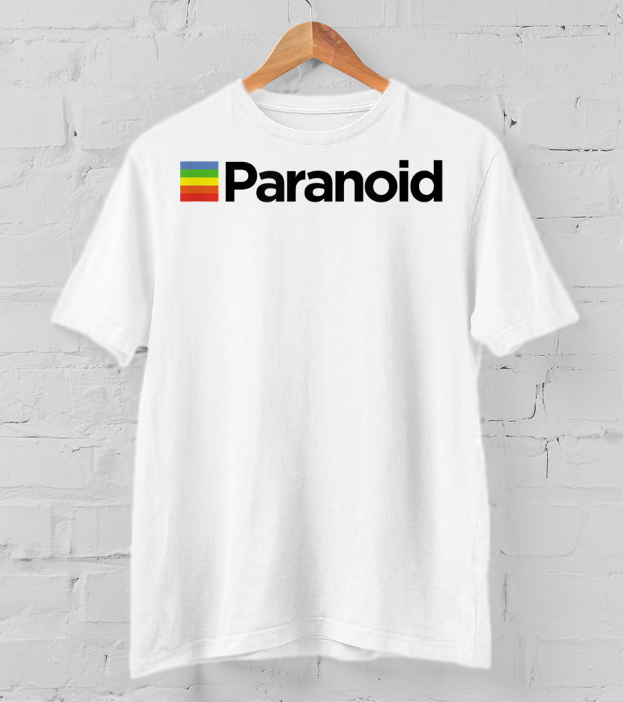 Paranoid Aesthetic Rainbow Stripe Vaporwave Vintage Fashion T-Shirt