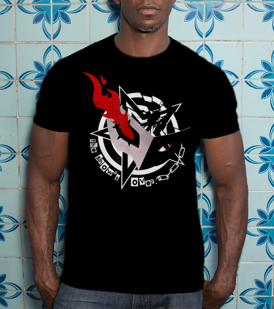 Persona 5 The Show's Over Mask Star Chains T-Shirt