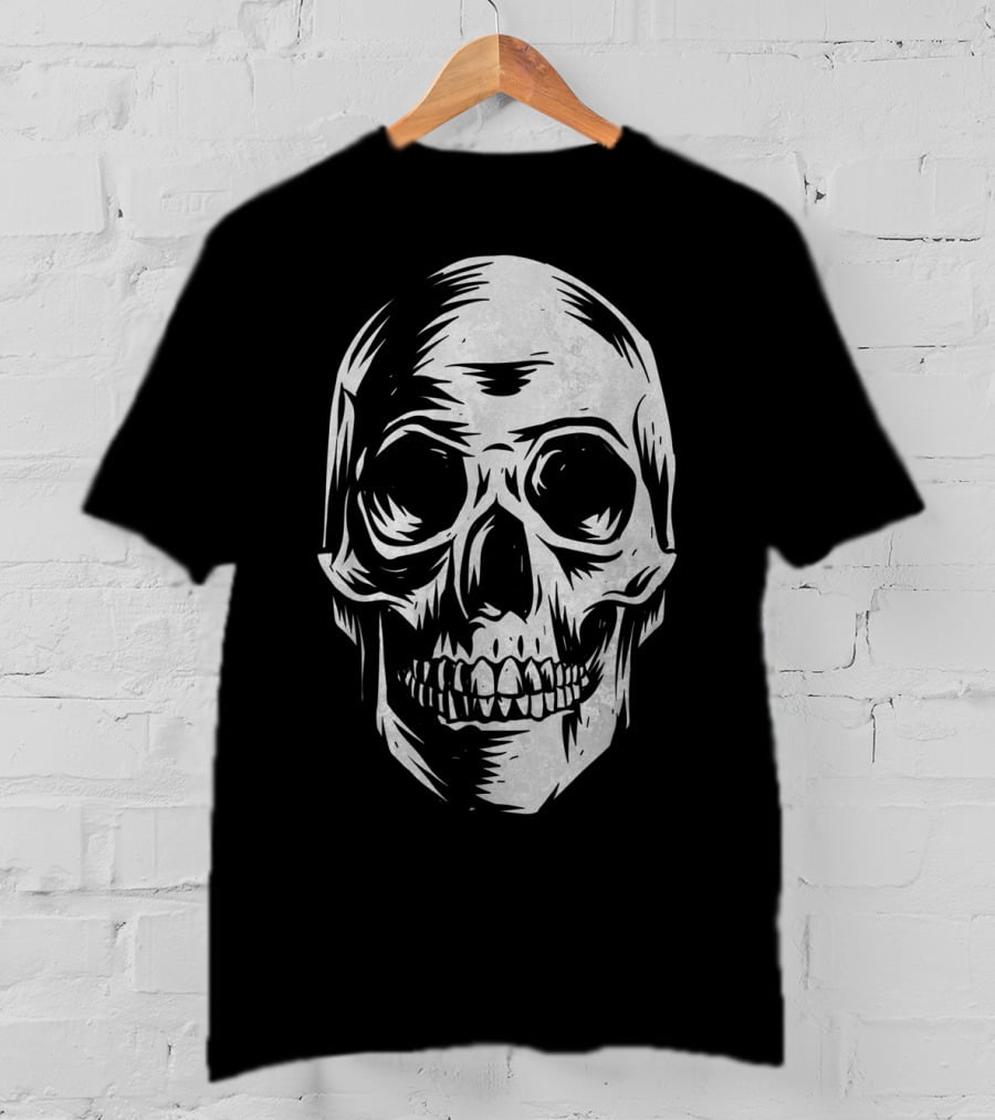 Skull Distressed Vintage Hall T-Shirt
