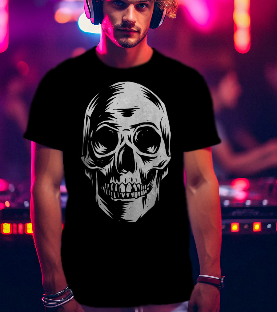 Skull Distressed Vintage Hall T-Shirt