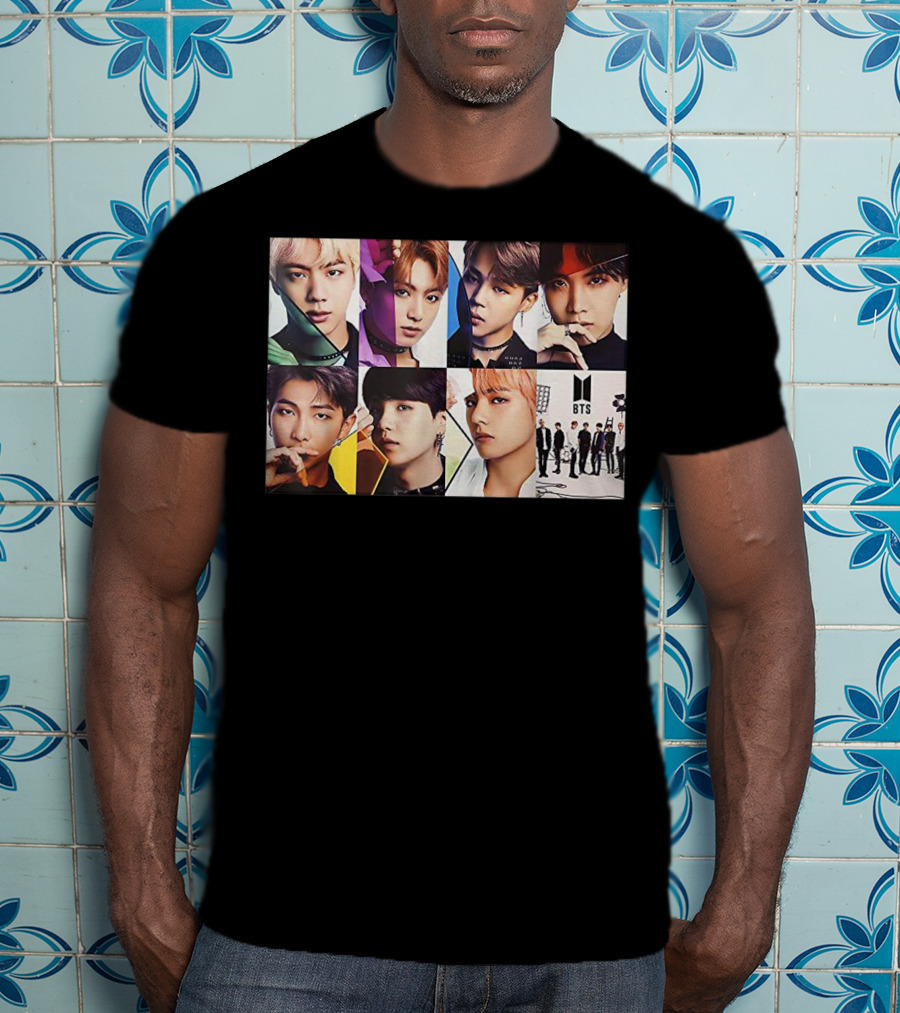 BTS Members Collage K Pop Fans T-Shirt