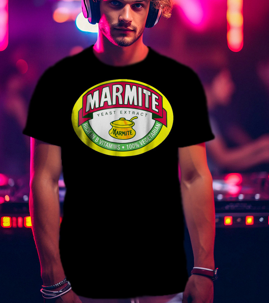 Marmite Yeast Extract Rich In B Vitamins 100% Vegetarian T-Shirt