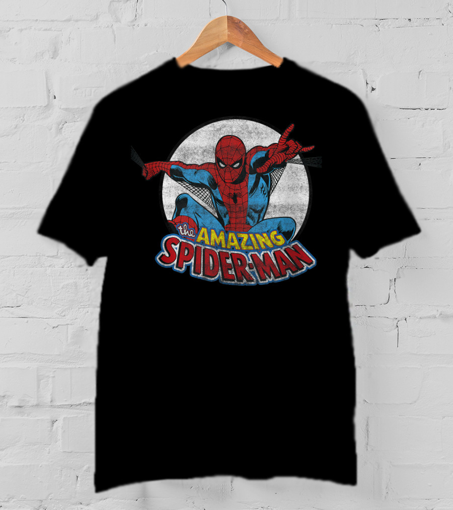 Marvel The Amazing Spider Man Vintage Circle T-Shirt