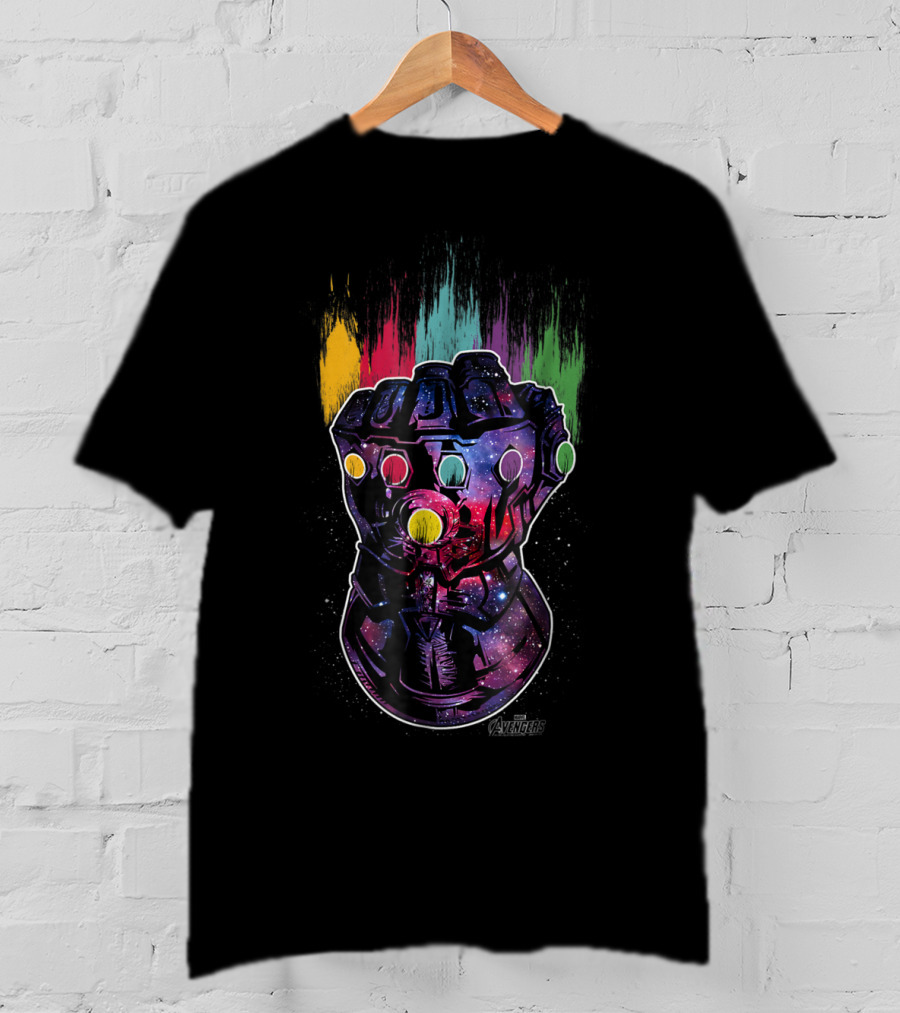 Avengers Infinity War Galaxy Paint Infinity Gauntlet T-Shirt