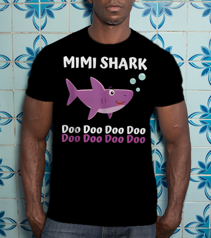 Mimi Shark Doo Doo Doo Doo Matching Family Shark Set T-Shirt