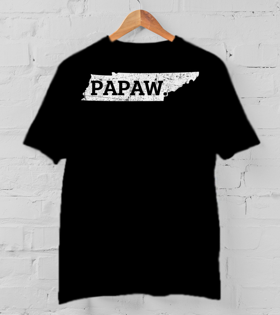 Papaw Tennessee State Map T-Shirt