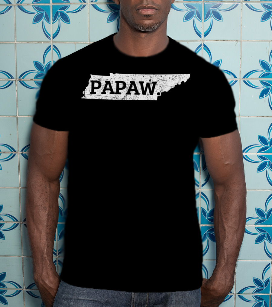 Papaw Tennessee State Map T-Shirt
