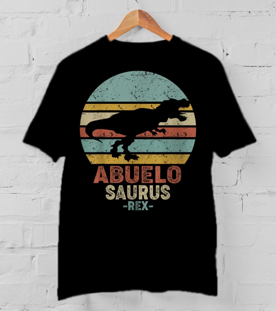 Abuelo Saurus Rex Vintage Dinosaur T-Shirt
