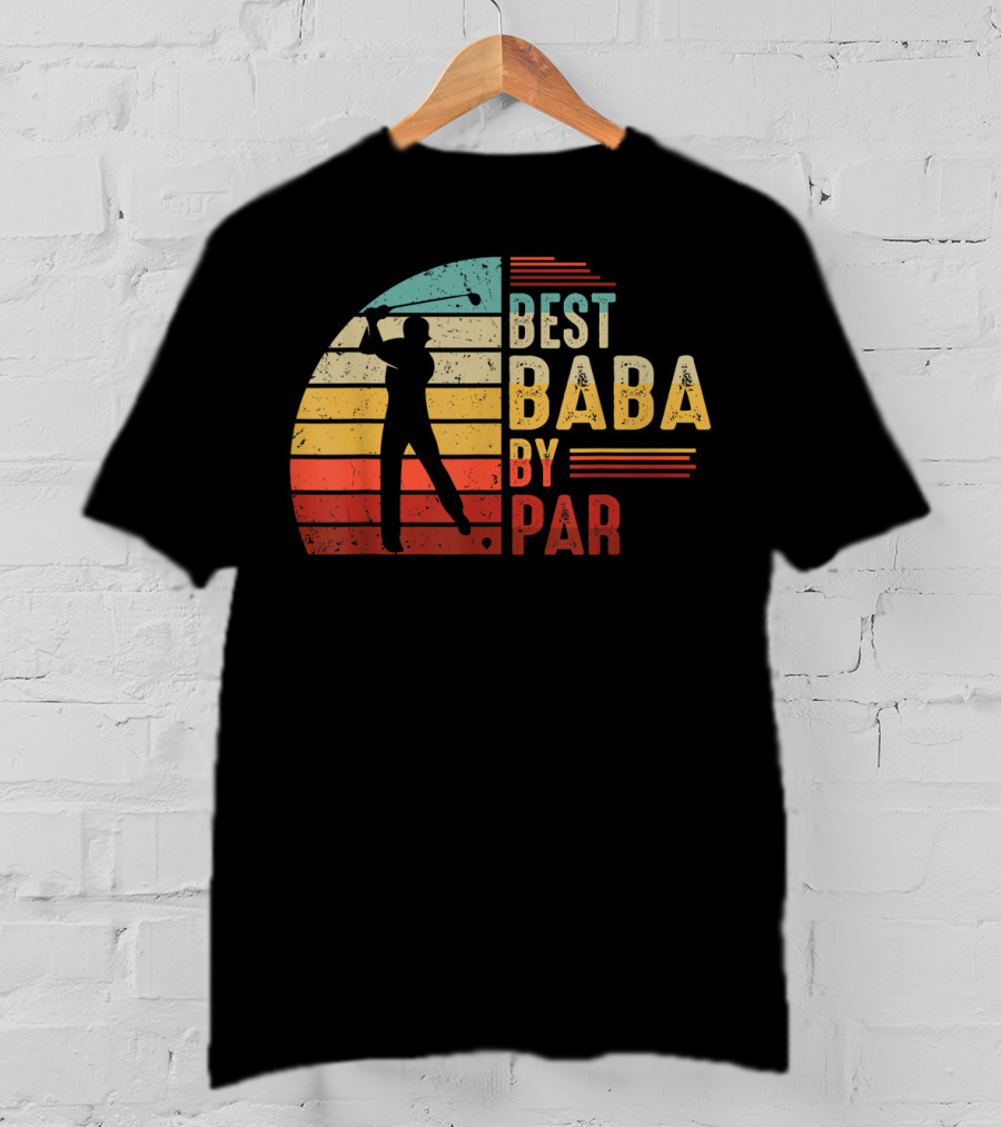 Best Baba By Par Golf Lover Mens Fathers T-Shirt