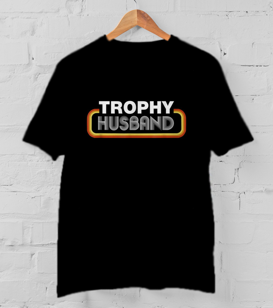 TROPHY HUSBAND Retro Style Vintage Look T-Shirt