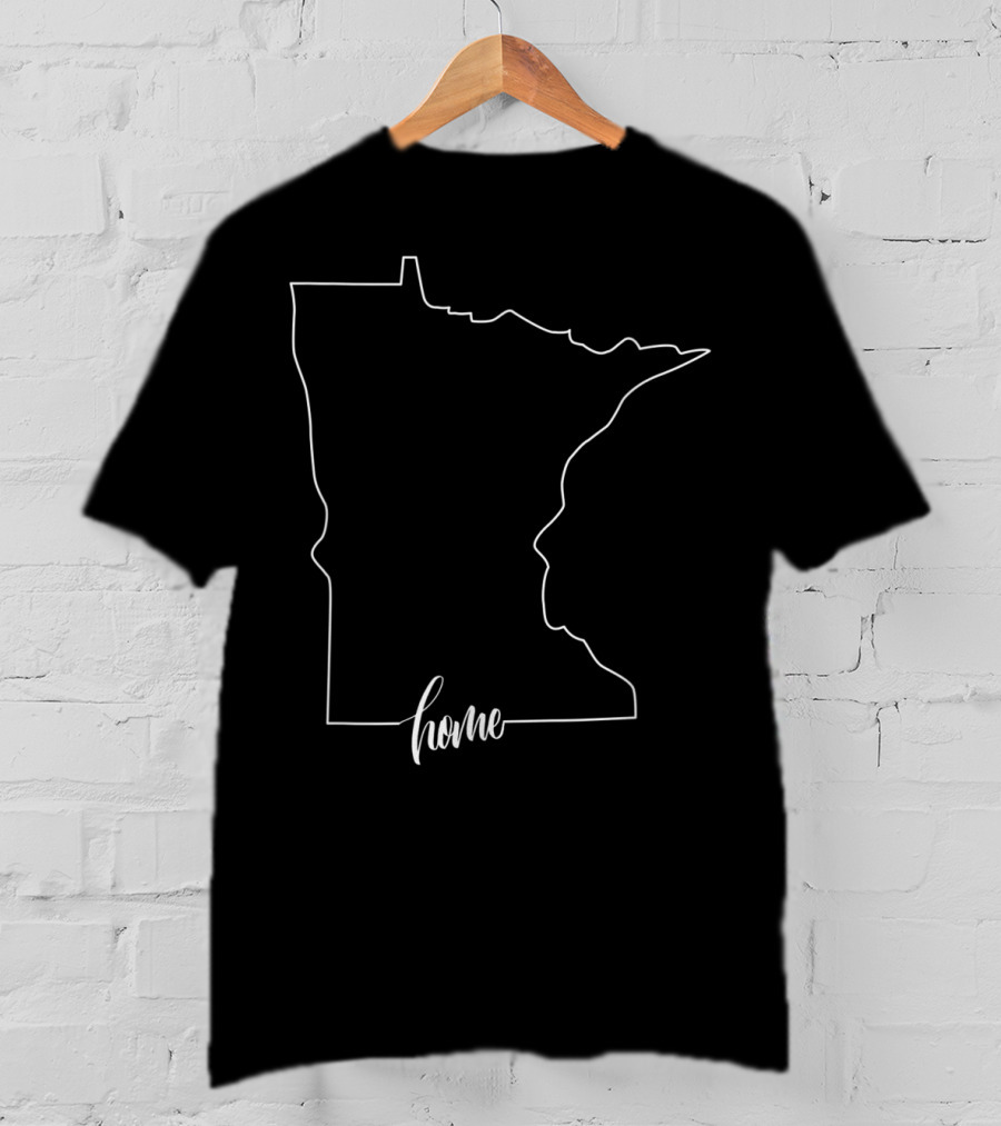 Minnesota State Outline Home Native T-Shirt