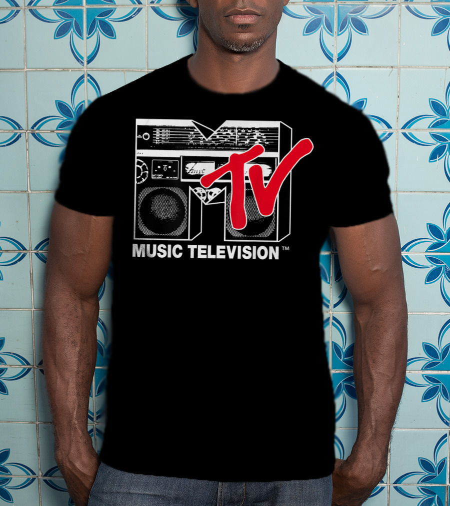 MTV Music Television Red Boombox T-Shirt