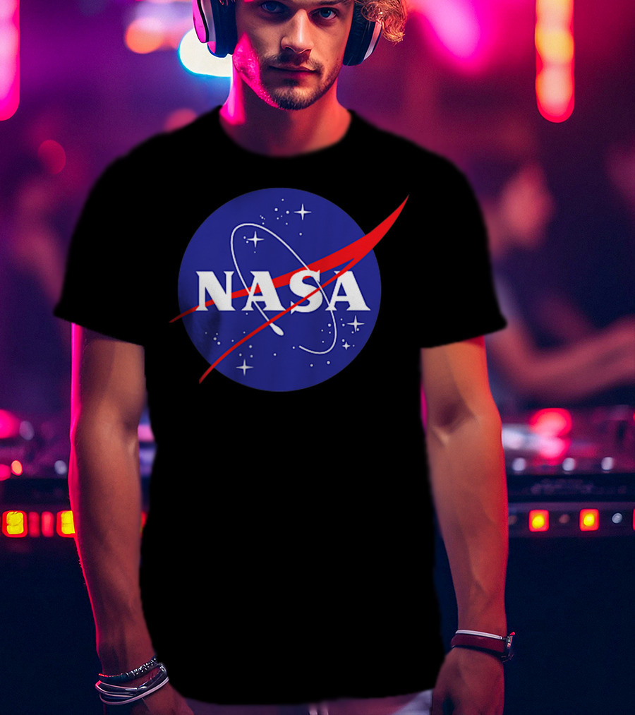 NASA Insignia Meatball Logo Blue And Red T-Shirt
