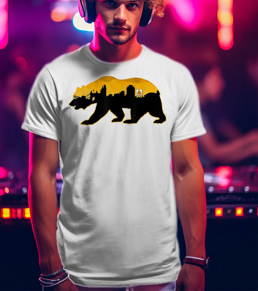 New England Bear Skyline Fear Beware Of Boston T-Shirt