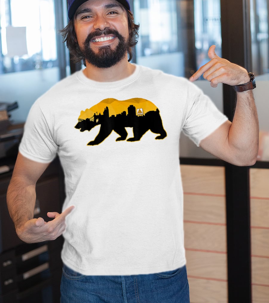 New England Bear Skyline Fear Beware Of Boston T-Shirt