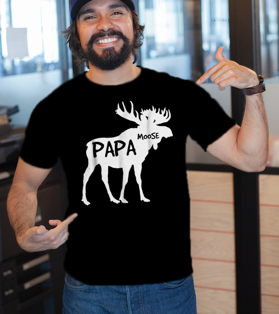 Papa Moose Funny Idea Dad T-Shirt