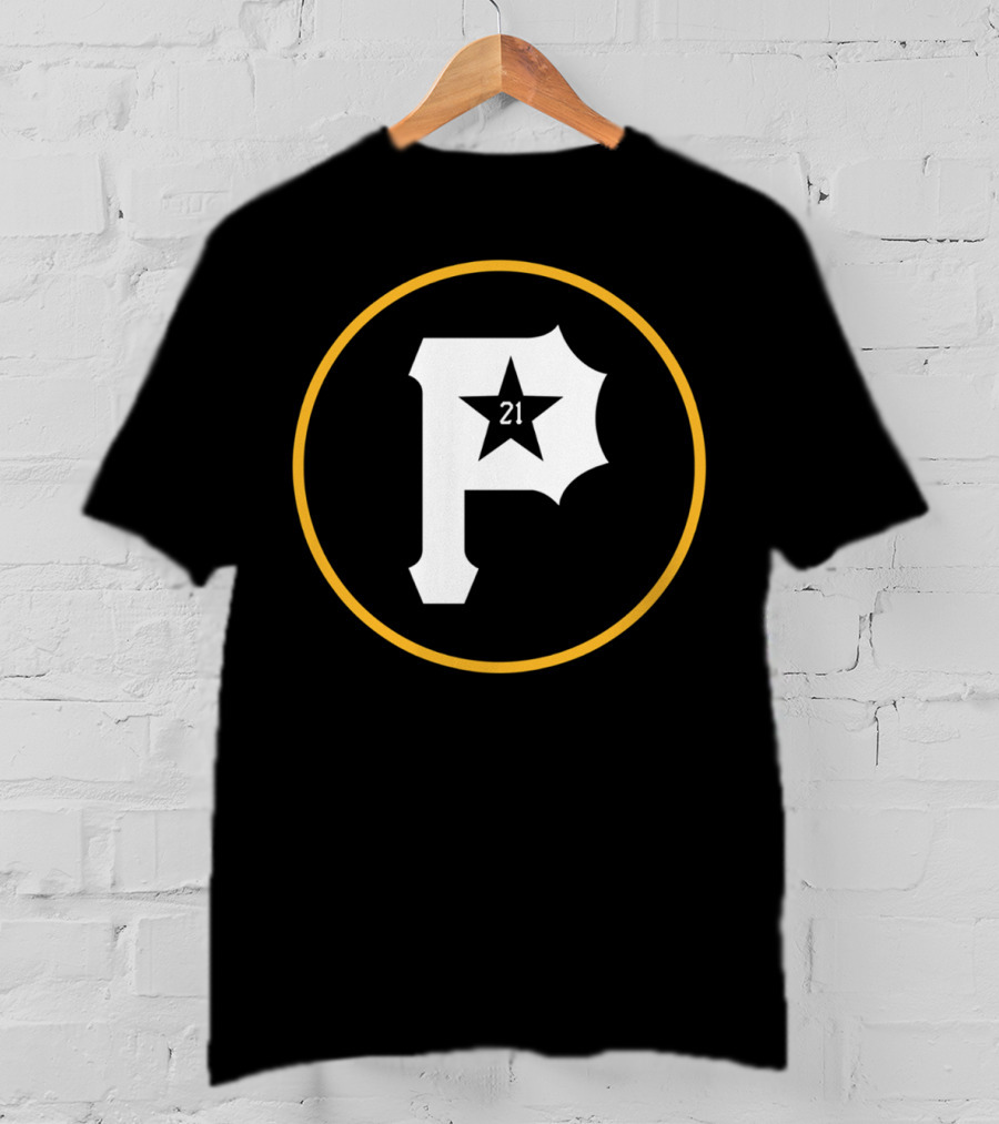 Puertorro Pirate 21 Baseball Fans Star Emblem T-Shirt