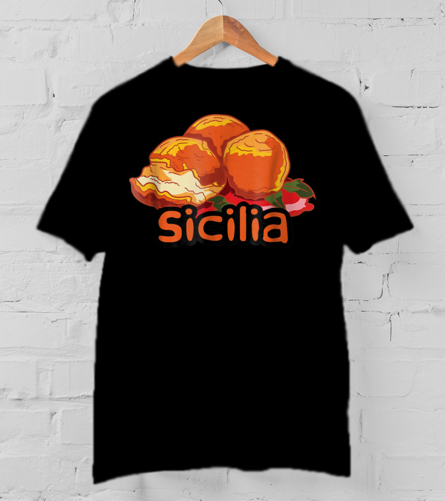 Sicilia Arancini Rice Balls Sicily T-Shirt