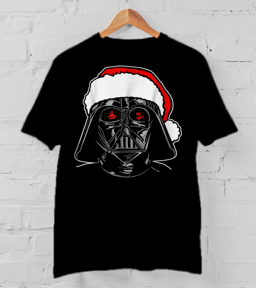 Darth Vader Santa Christmas Star Wars Sketch T-Shirt