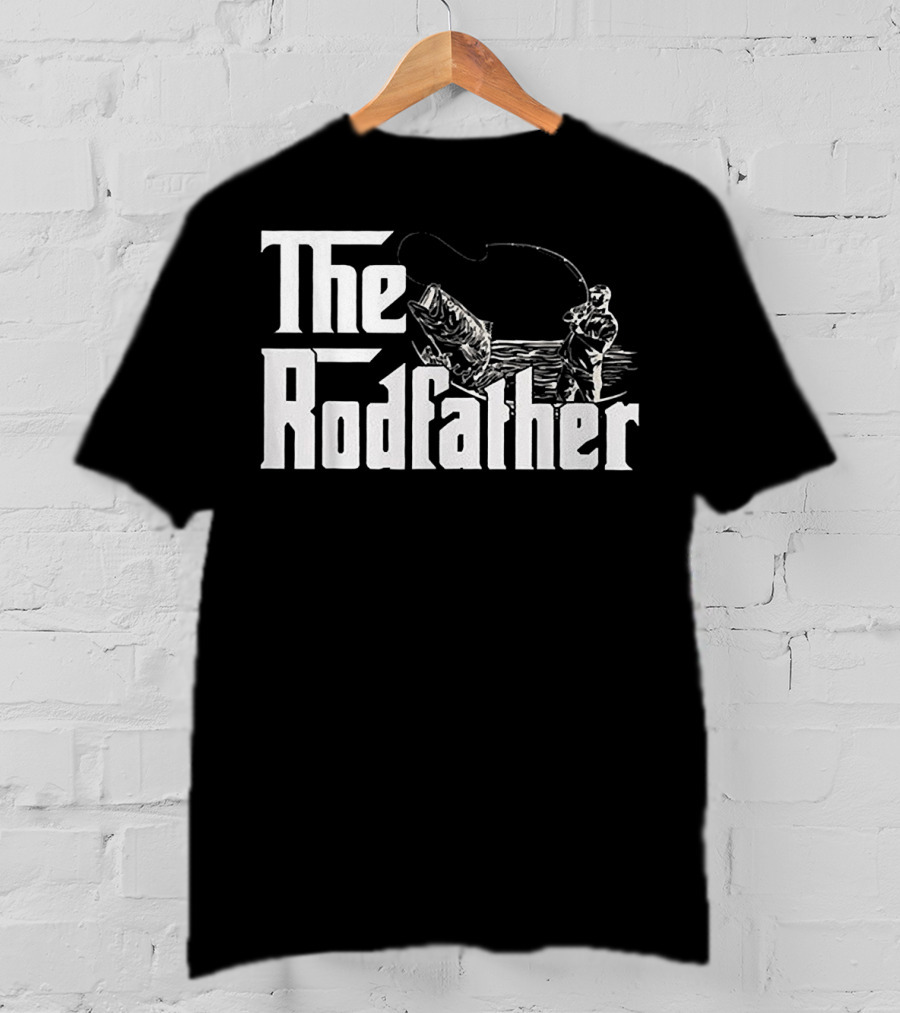 The Rodfather Bass Fishing Humor For Anglers T-Shirt