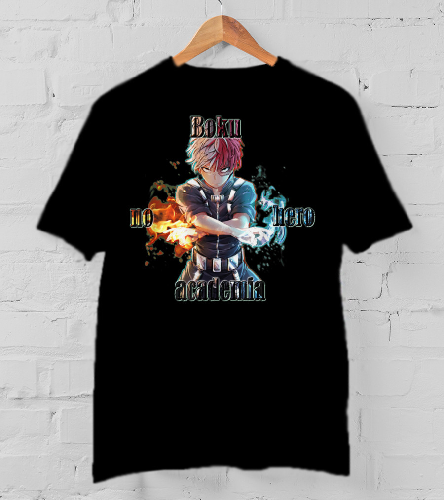 Shoto Todoroki Boku No Hero Academia Fire And Ice Power T-Shirt