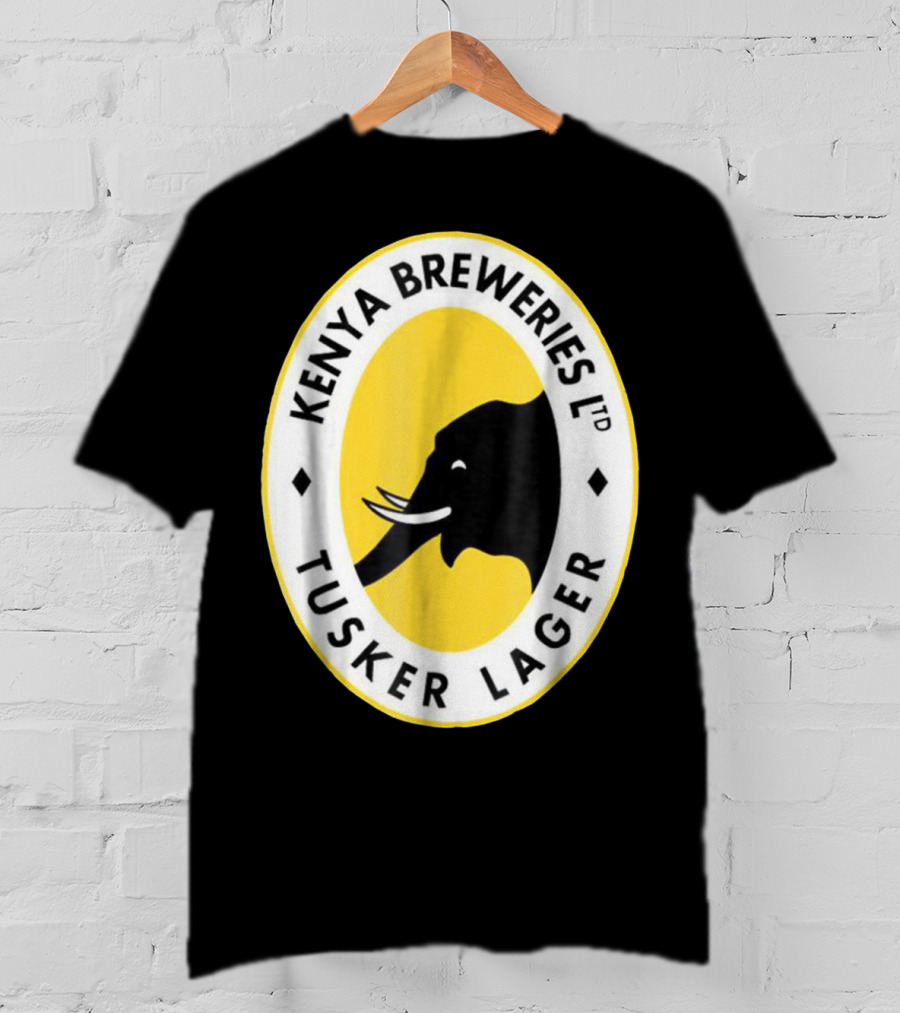 Kenya Breweries Ltd Tusker Lager African Elephant Icon T-Shirt