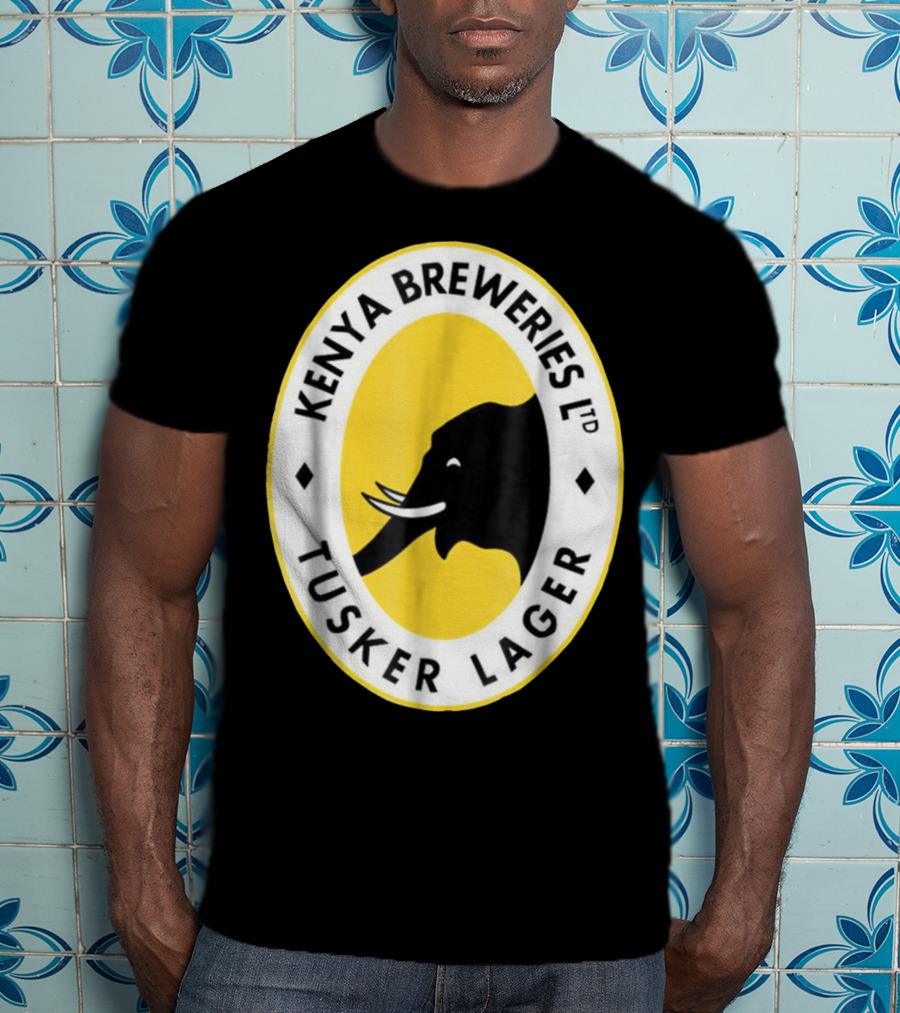 Kenya Breweries Ltd Tusker Lager African Elephant Icon T-Shirt