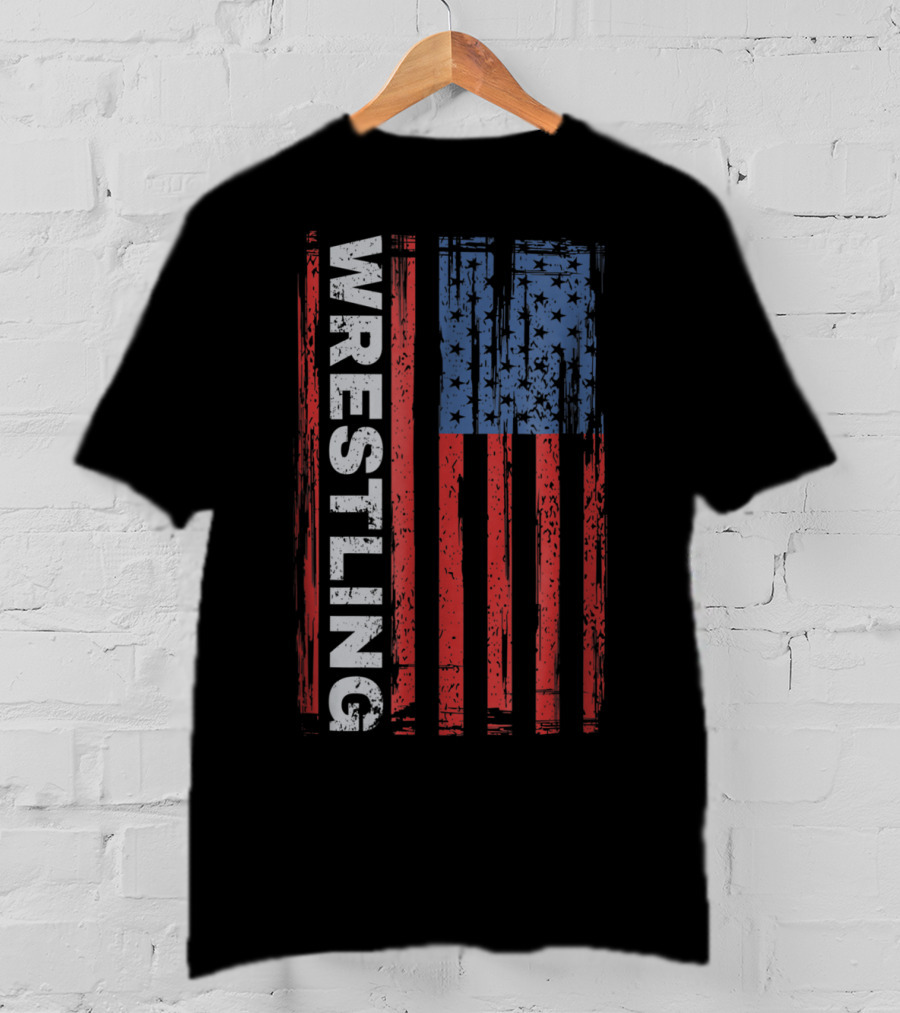 Wrestling USA Flag T-Shirt