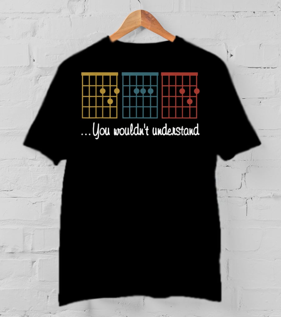 Vintage Guitar Chord Trio Dad You Wouldn't Understand T-Shirt