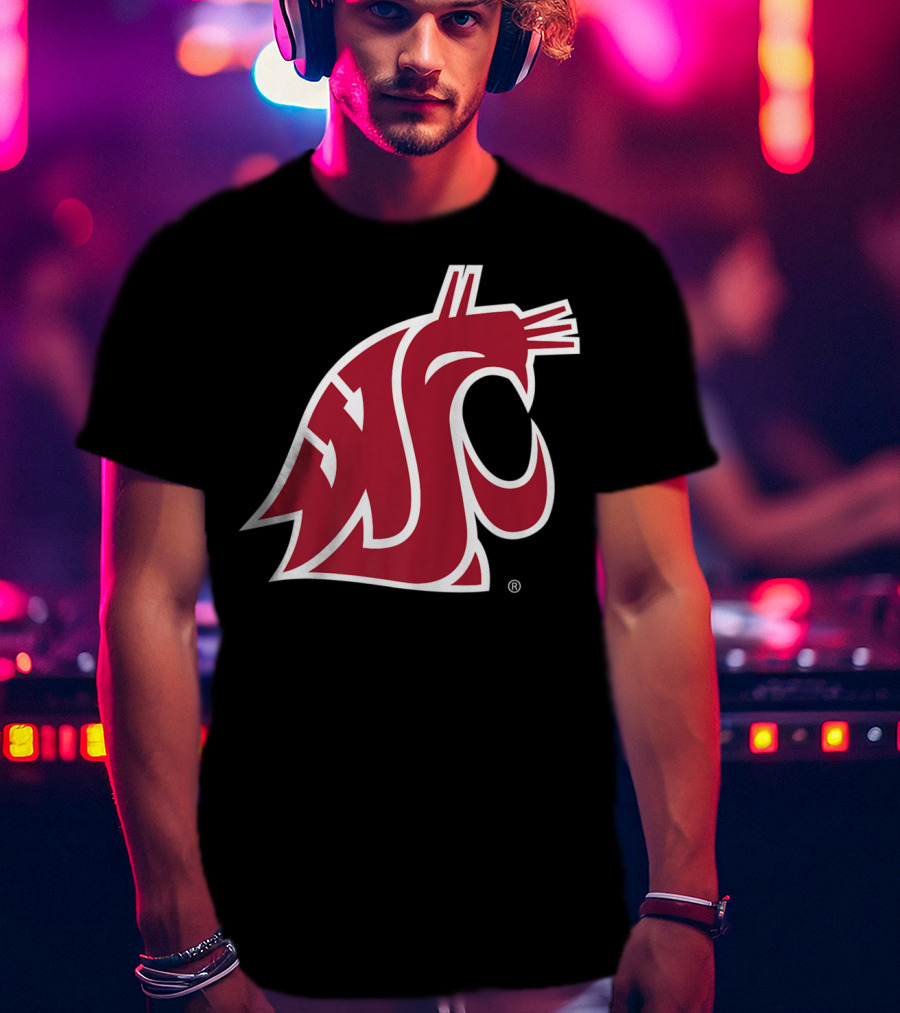 Washington State Cougars NCAA Logo PPWST03 T-Shirt