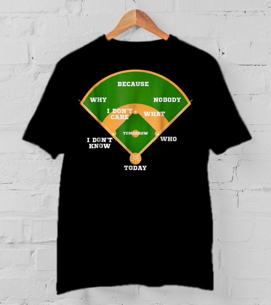 Because Nobody Why I Don't Care What I Don't Know Who Tomorrow Today T-Shirt