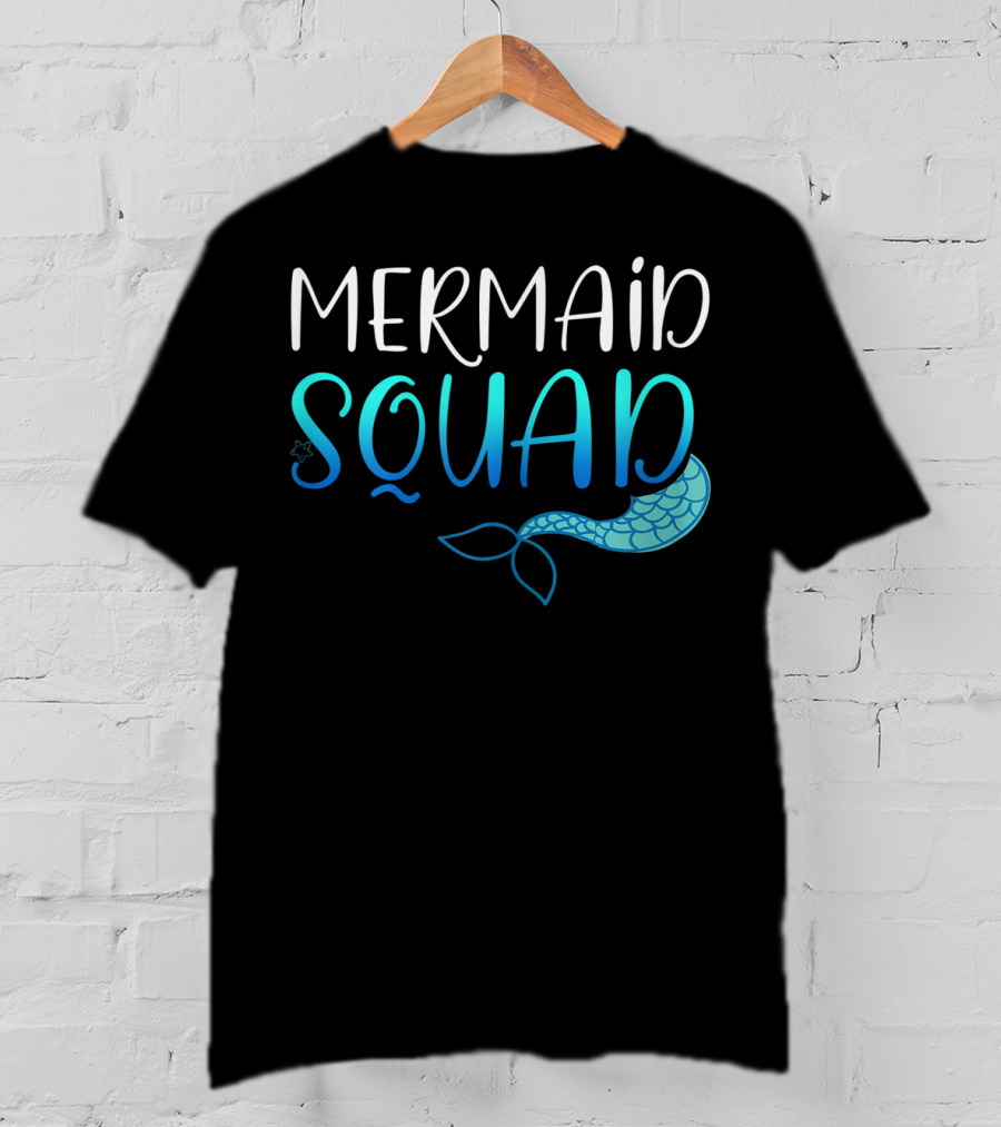Mermaid Squad Fun Ocean Tail Insight T-Shirt