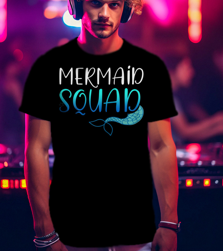 Mermaid Squad Fun Ocean Tail Insight T-Shirt