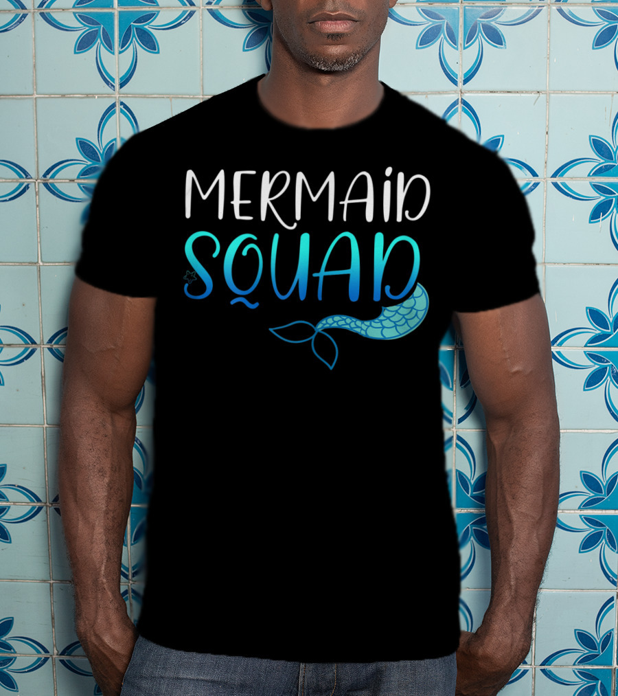Mermaid Squad Fun Ocean Tail Insight T-Shirt