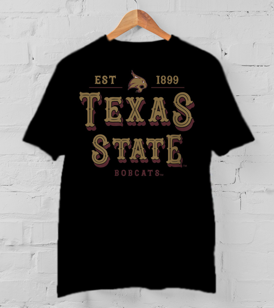 Texas State Bobcats Est 1899 NCAA Women's College T-Shirt